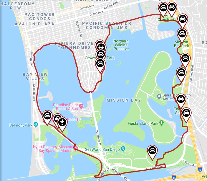 mission bay bike trail map